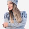 INTI ALPACA Alpaca Hat for Women in Gray Alpaca Wool - Winter Beanie Hat