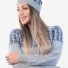 INTI ALPACA Alpaca Hat for Women in Gray Alpaca Wool - Winter Beanie Hat