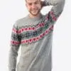 INTI0204 Intialpaca mens winter sweater knit in genuine alpaca wool