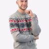INTI0204 Intialpaca mens winter sweater knit in genuine alpaca wool