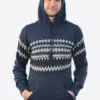 INTI0208 Intialpaca Hodded Alpaca Sweater for Men with Kangaroo Pocket