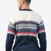 INTI0209 Intialpaca Mens Alpaca wool Sweater with crew neck New York