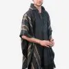 INTI ALPACA Men's Hooded Poncho - Winter Cape in Alpaca Wool - Artisan Crafted in Peru