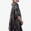 INTI ALPACA Men's Hooded Poncho - Winter Cape in Alpaca Wool - Artisan Crafted in Peru