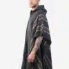 INTI ALPACA Men's Hooded Poncho - Winter Cape in Alpaca Wool - Artisan Crafted in Peru