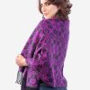 INTI0247 PERUVIAN VIOLET ALPACA SHAWL FOR WOMEN