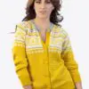 INTI250 Intialpaca Alpaca Cardigan for Women in Color Yellow