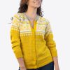 INTI250 Intialpaca Alpaca Cardigan for Women in Color Yellow