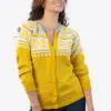 INTI250 Intialpaca Alpaca Cardigan for Women in Color Yellow