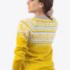 INTI250 Intialpaca Alpaca Cardigan for Women in Color Yellow