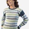 INTI0255 Intialpaca Striped Alpaca Sweater for Women Toronto