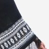 INTI0302 INTI ALPACA Black Women Alpaca Poncho for Winter and Christmas Season