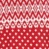 INTI0306 INTI ALPACA-RED AND WHITE CREWNECK SOFT ALPACA SWEATER FOR-MEN CHRISTMAS PULLOVER