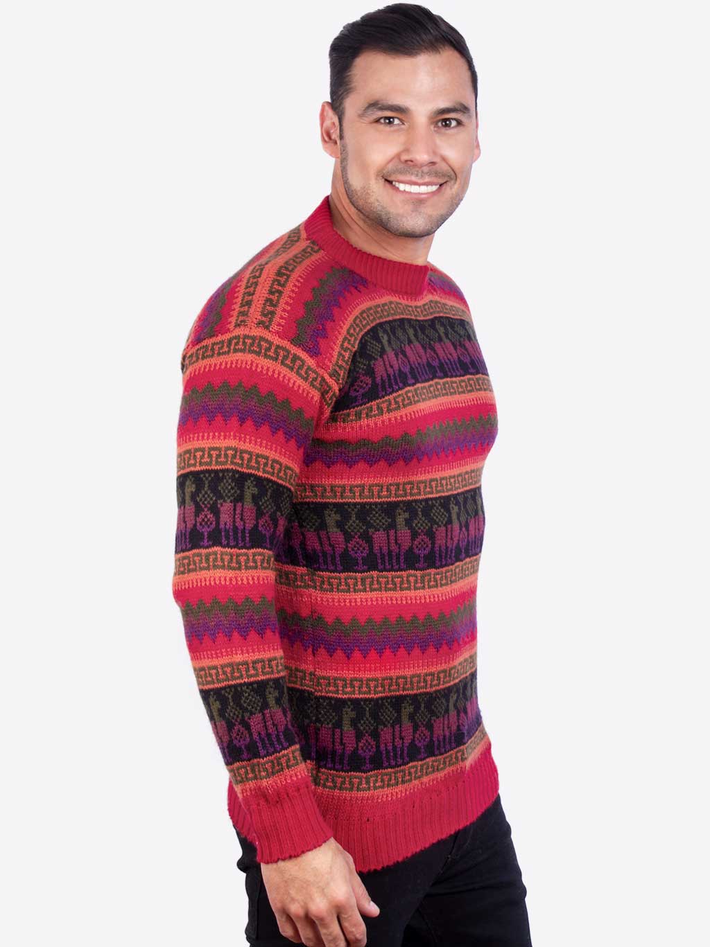 INTI ALPACA Peruvian Sweater for Men in 
