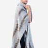 INTI0332 INTI ALPACA Mens Hooded Poncho - Winter Cape in Gray Alpaca Wool - Cloak Cape 
