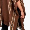 INTI ALPACA Alpaca Hooded Poncho for Men Wool-Cape with Hood Winter - Long Poncho- Comfortable House Coat- Brown