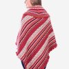 INTI0353 INTI ALPACA Red Alpaca Poncho for Women - Christmas Cape Coat