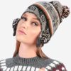 INTI0383 ALPACA PERUVIAN HAT - HAND KNITED CAP -WONDERFUL TRADITIONAL CHULLO
