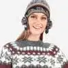 INTI0383 ALPACA PERUVIAN HAT - HAND KNITED CAP -WONDERFUL TRADITIONAL CHULLO