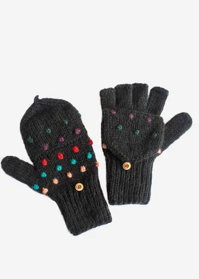 INTI ALPACA HAND KNIT ALPACA MITTENS FOR WOMEN