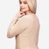 INTI0391 INTI ALPACA Handmade Beige Alpaca Sweater for Women Ideal for Winter Season