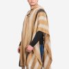 INTI0396 INTI ALPACA Men's Hooded Poncho - Alpaca Peruvian Cape - Wool Long Cape Beige