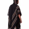 Hooded Alpaca Poncho-for Men Home Cloak Cape in Black Alpaca-Wool - Mens modern Cape - Outwear - Cowboy Poncho