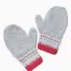 INTI0533 INTI ALPACA Christmas Alpaca Mittens for Women - Winter Gloves Handmade in Alpaca Wool