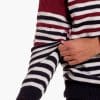 INTI0619 INTI ALPACA Striped Alpaca Wool Sweater for Men - Winter Crewneck pullover
