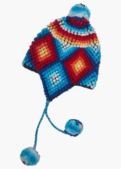 INTI0646 INTI ALPACA Warm Chullo Andean Hat with ear flaps - Handmade in 100% Genuine Alpaca Wool One Size for Men and Women